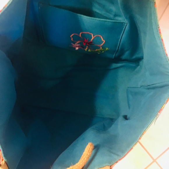 Double-Sided Beautiful Bag - Multi-Color/Teal - Picture 4 of 10